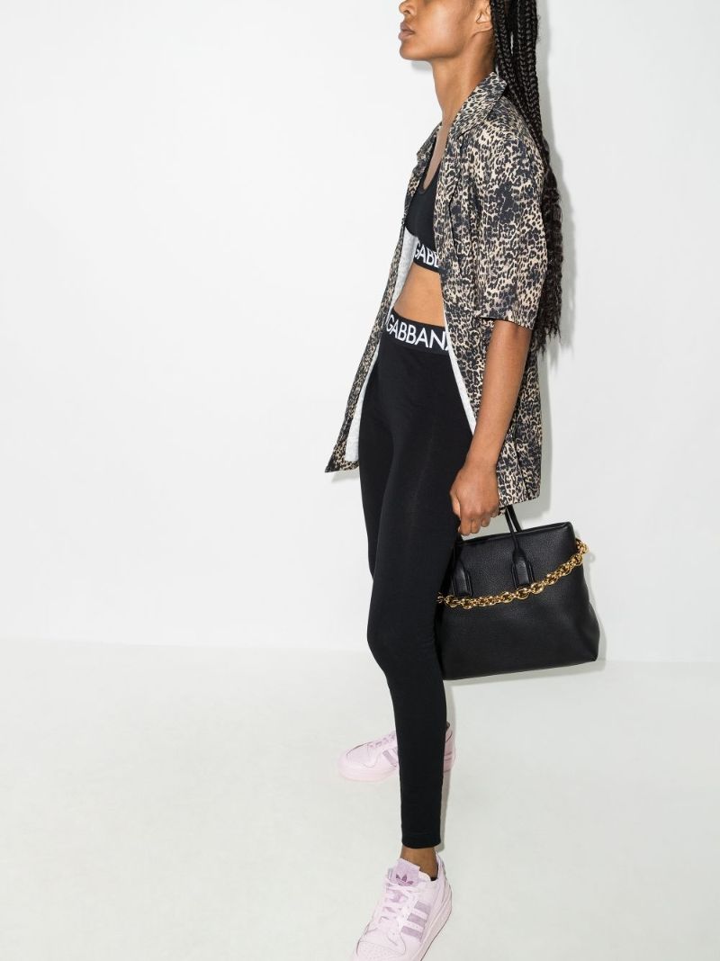 Logo Waist Leggings