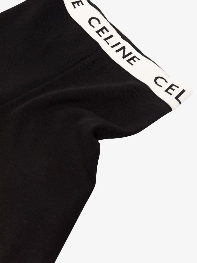 Logo High Waist Knitted Shorts