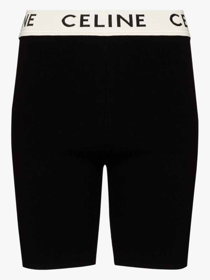 Logo High Waist Knitted Shorts