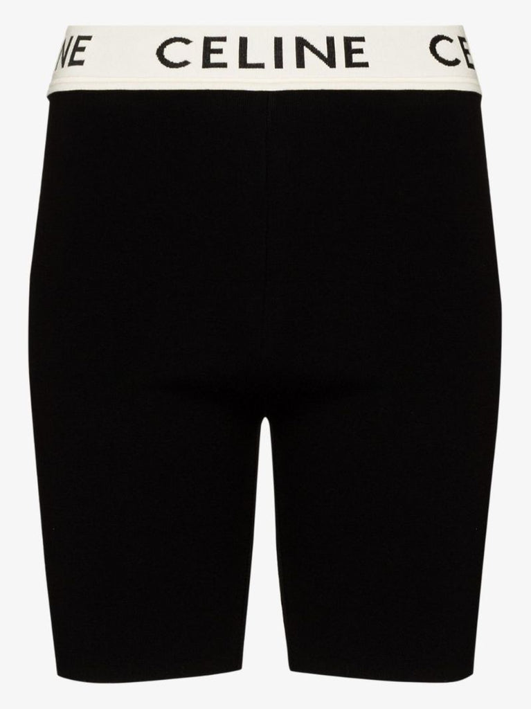 Logo High Waist Knitted Shorts