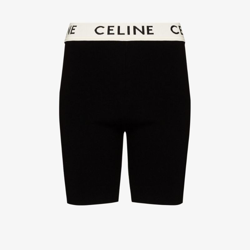 Logo High Waist Knitted Shorts