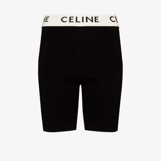 Logo High Waist Knitted Shorts