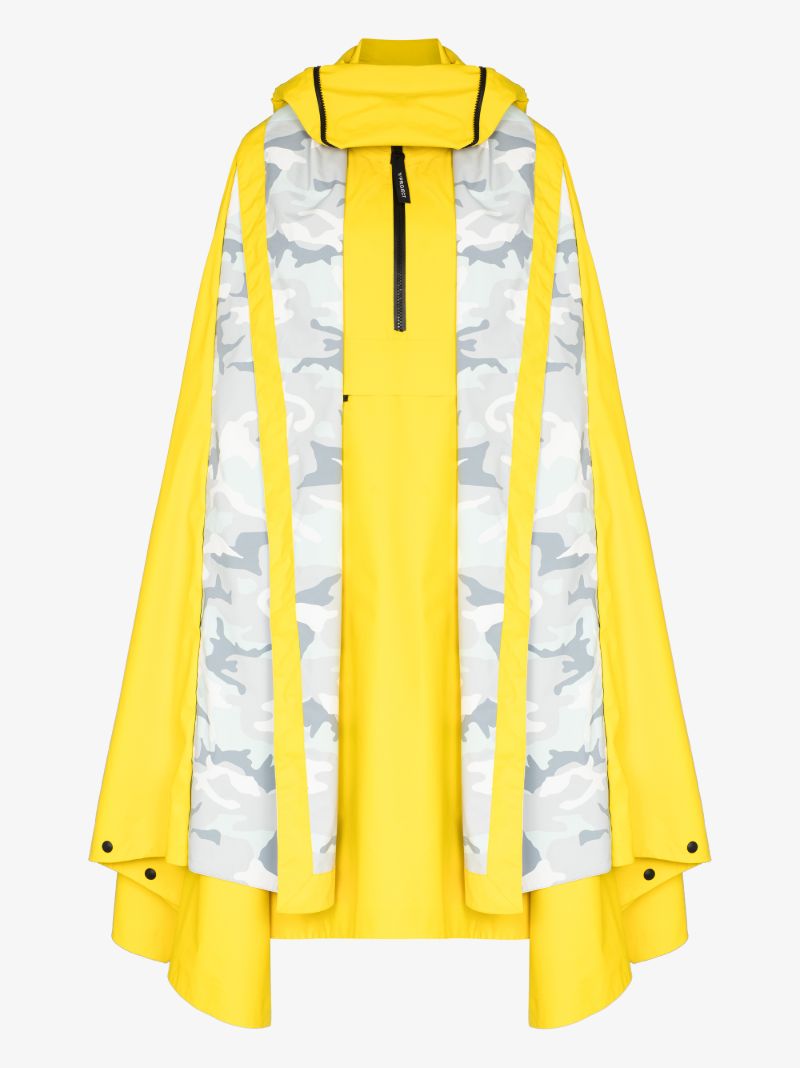 X Canada Goose Field Poncho Camouflage Raincoat