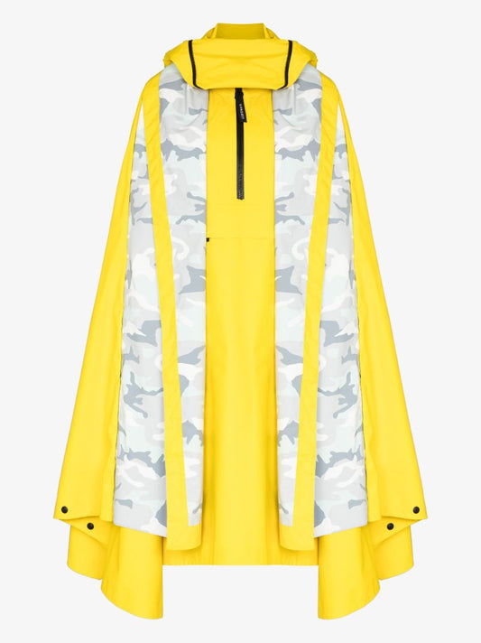 X Canada Goose Field Poncho Camouflage Raincoat
