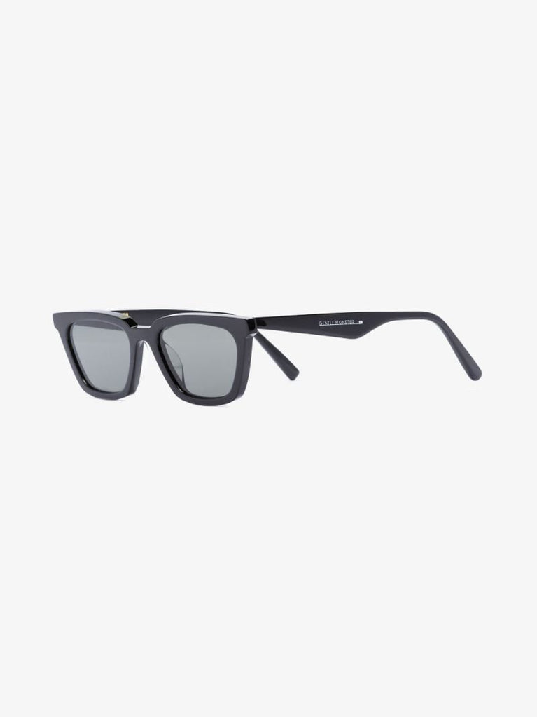 Black Gentle Again Rectangular Sunglasses