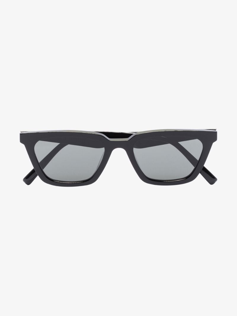 Black Gentle Again Rectangular Sunglasses