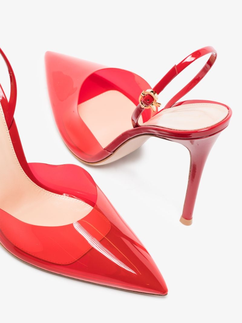 Red Ribbon D'orsay 105 Slingback Pumps