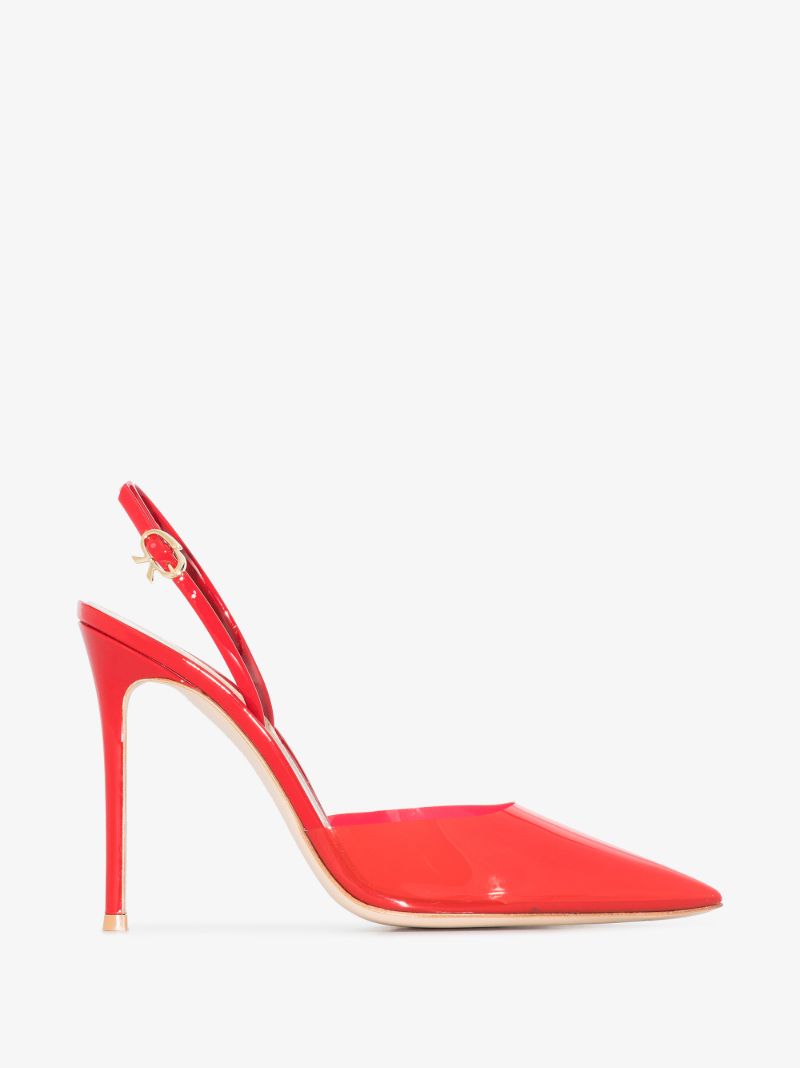 Red Ribbon D'orsay 105 Slingback Pumps