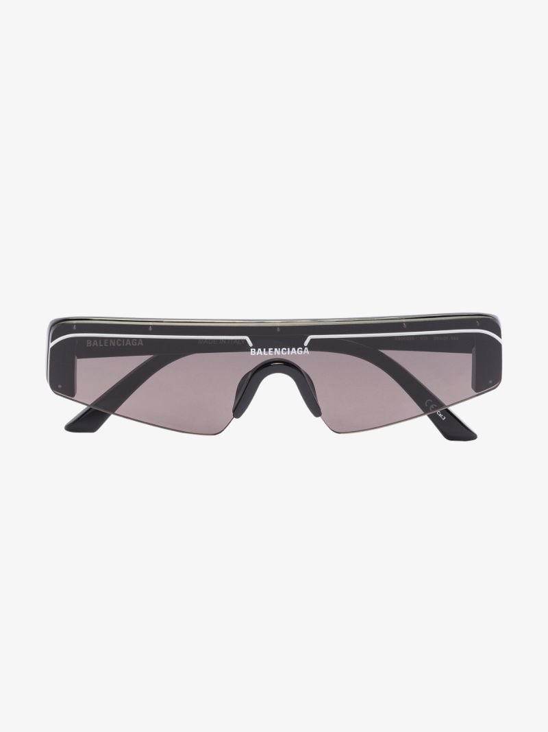 Black Rectangular Ski Sunglasses