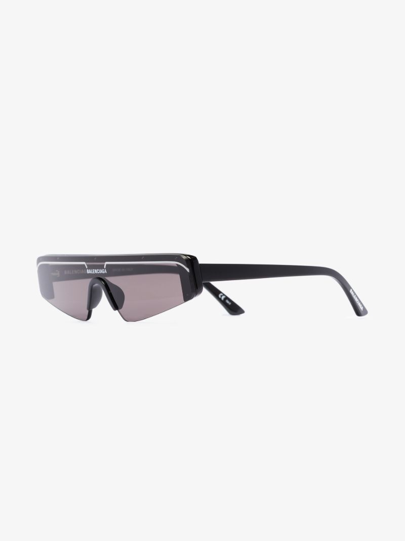 Black Rectangular Ski Sunglasses