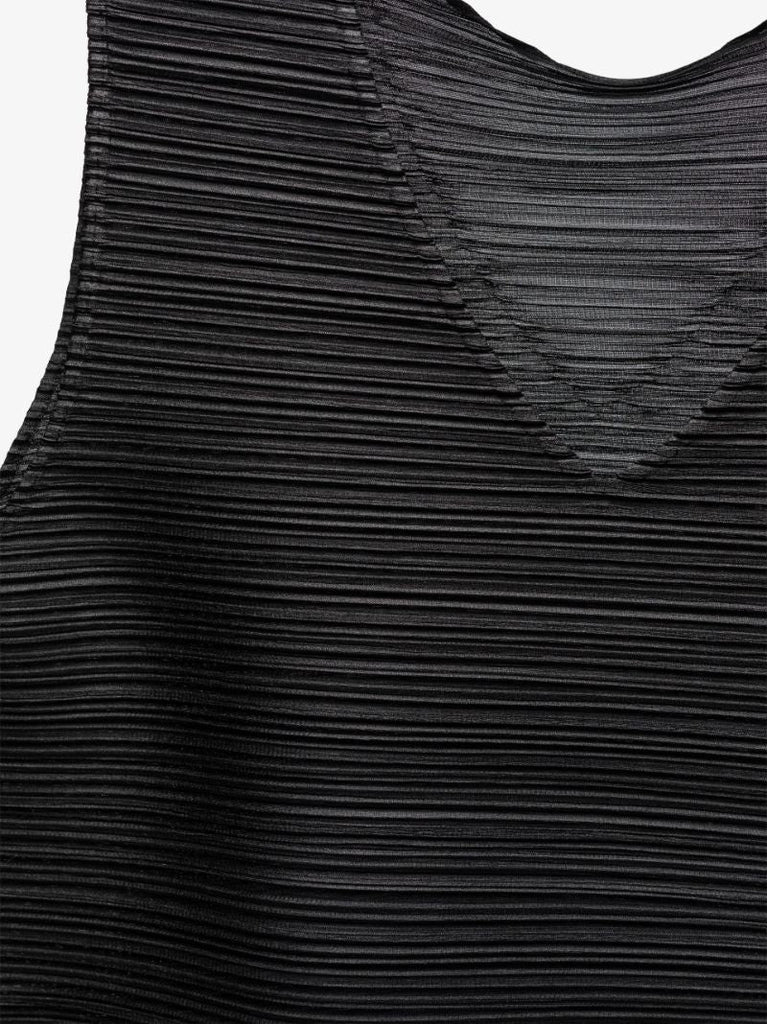 Draped Hem Pleated Top