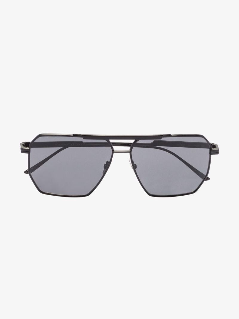 Black Bond Pilot-style Sunglasses