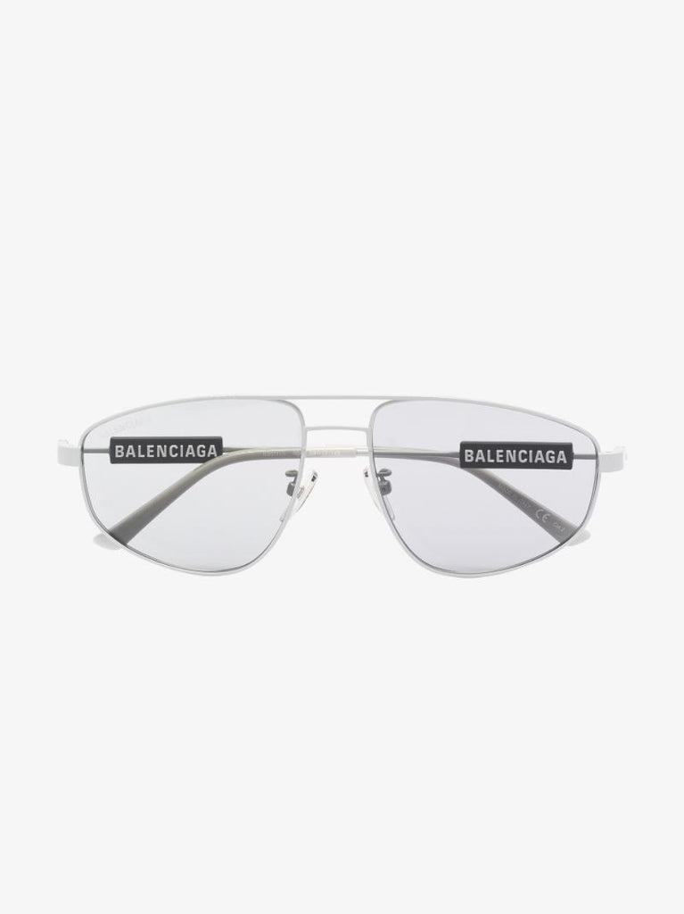 Grey Aviator-style Sunglasses