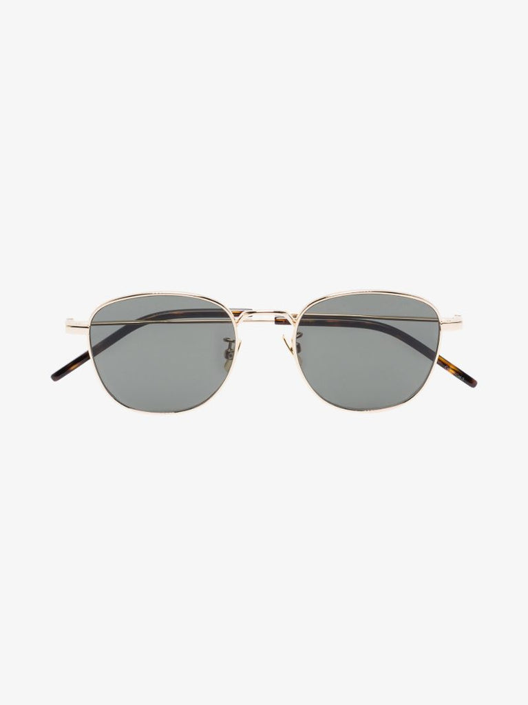 Gold Tone Round Sunglasses