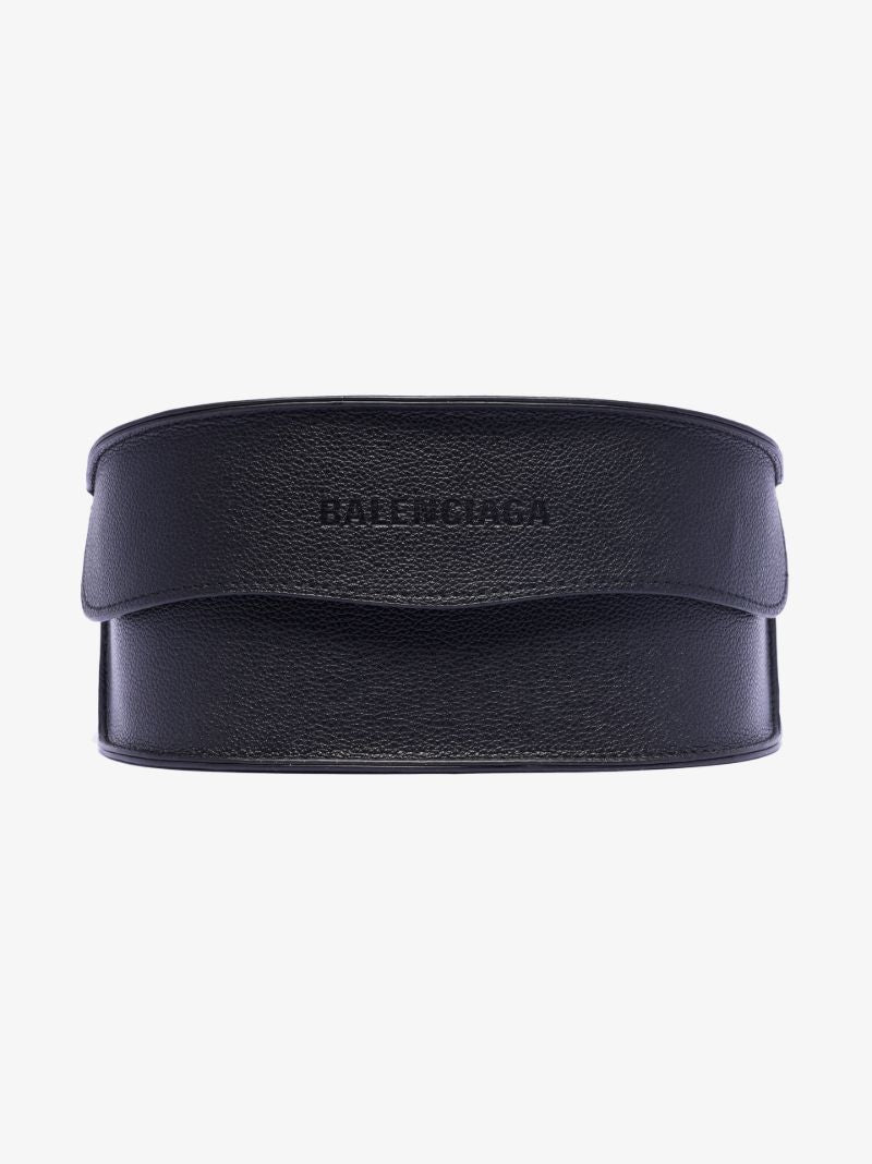 Black Oversized Rectangular Sunglasses