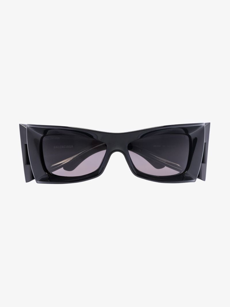 Black Oversized Rectangular Sunglasses