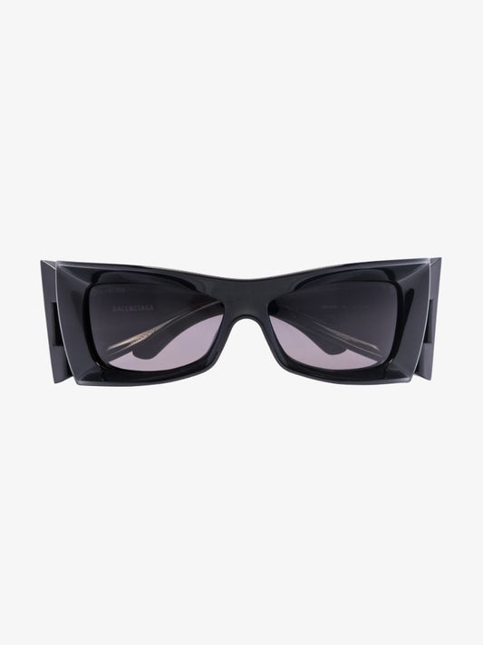 Black Oversized Rectangular Sunglasses