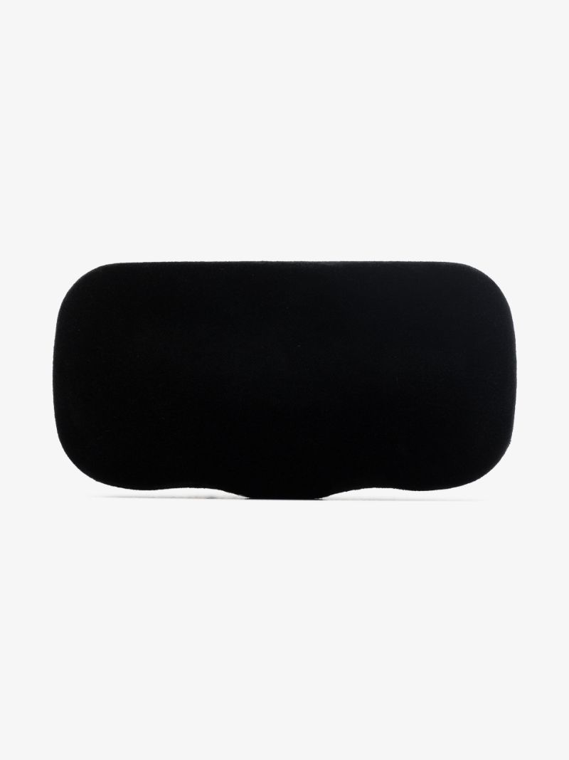 Black Debbie D-frame Oval Sunglasses