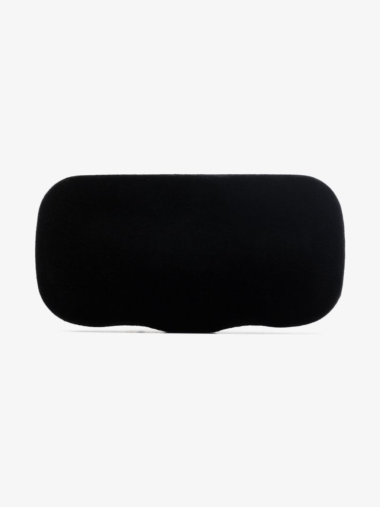 Black Debbie D-frame Oval Sunglasses