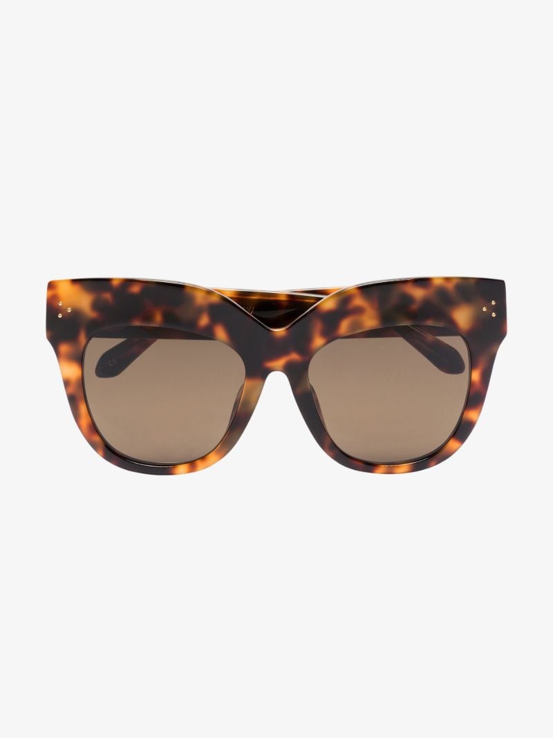 Dunaway Oversized Tortoiseshell Frame Sunglasses