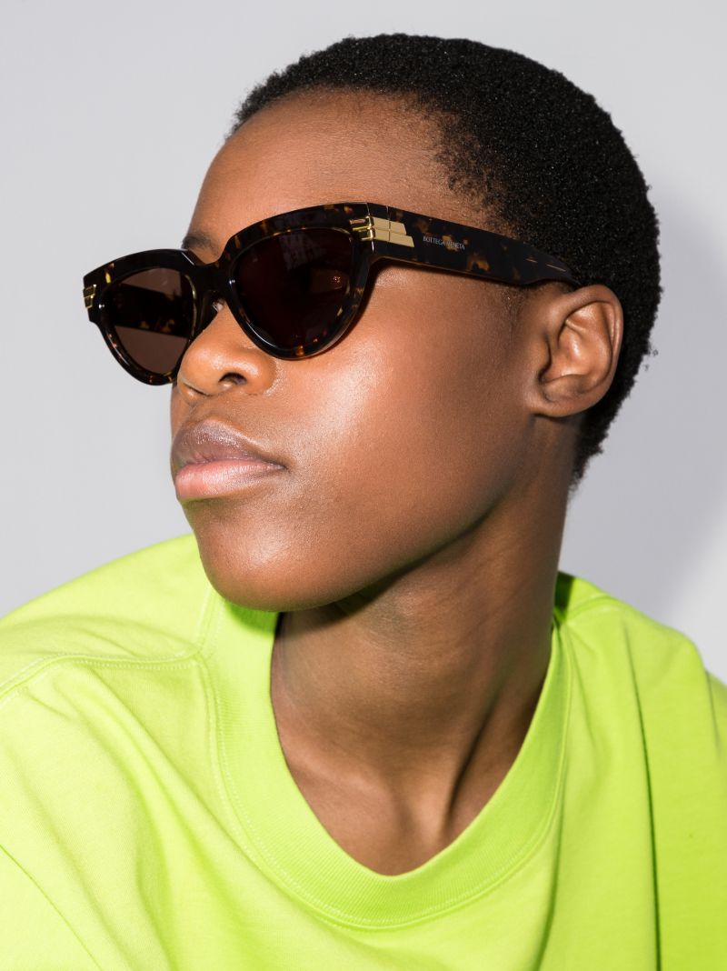 Brown Oversized Cat Eye Sunglasses