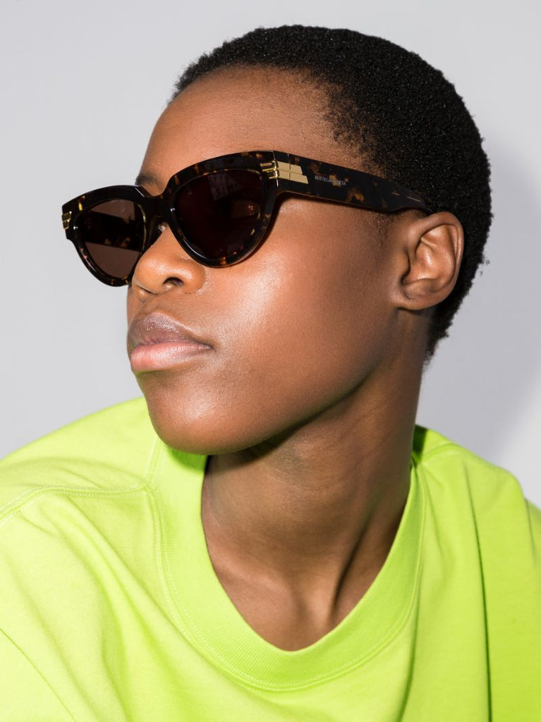 Brown Oversized Cat Eye Sunglasses