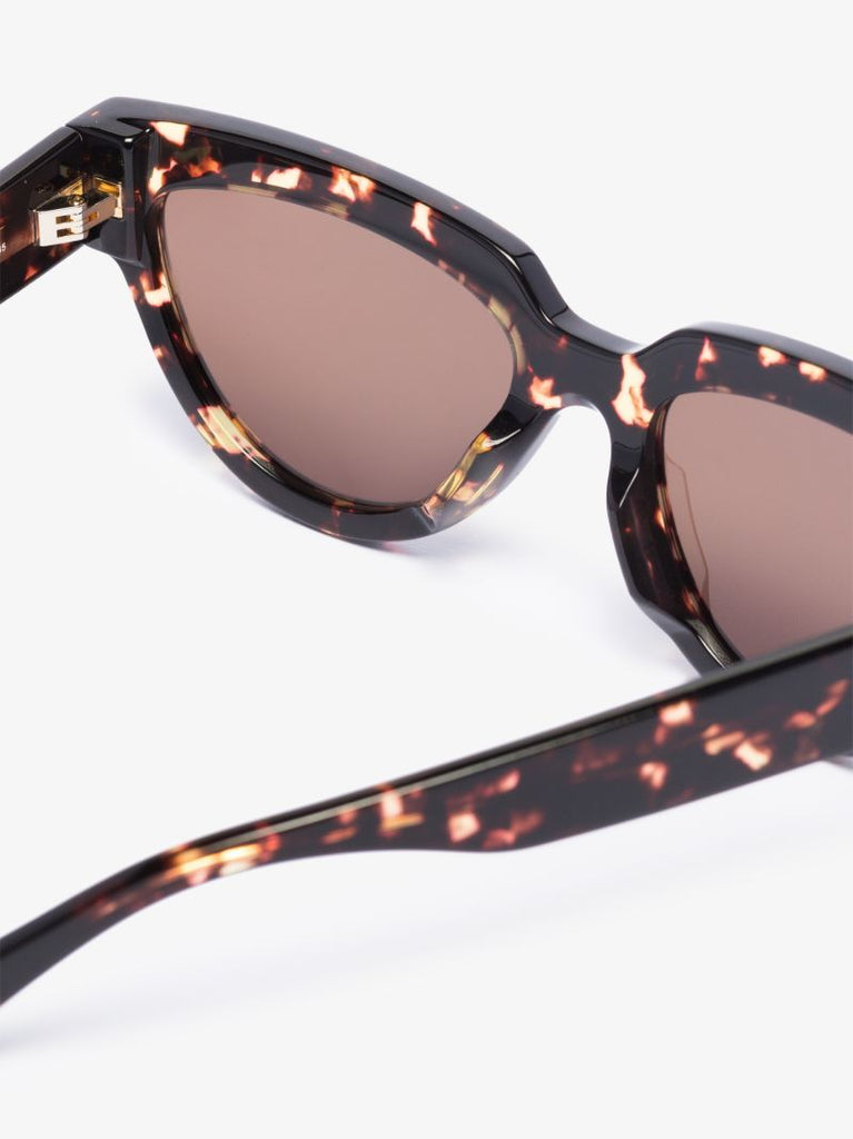 Brown Oversized Cat Eye Sunglasses