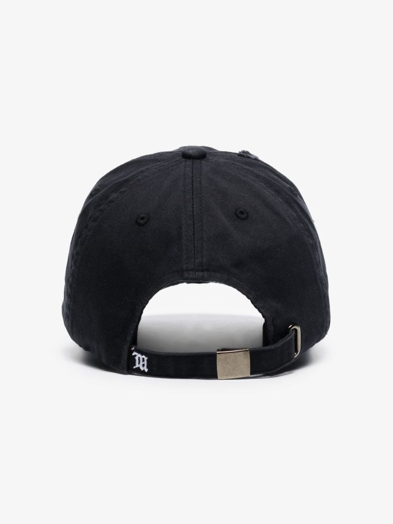 Black We Circle Embroidered Cap