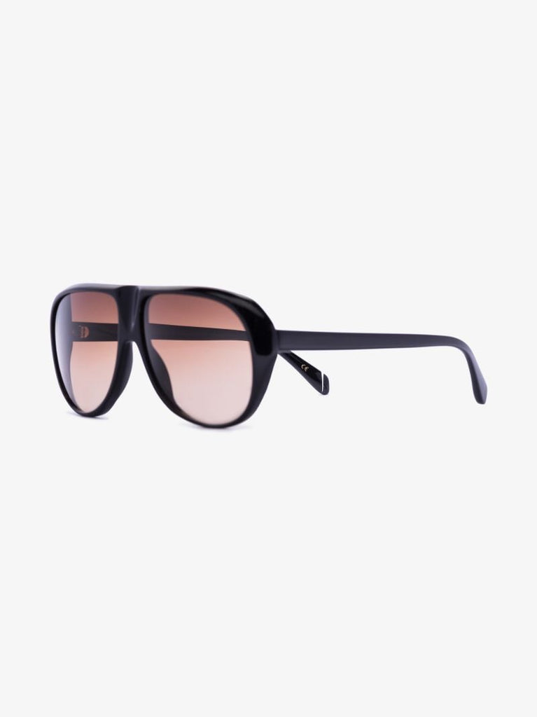 Black Bagur Aviator-style Sunglasses