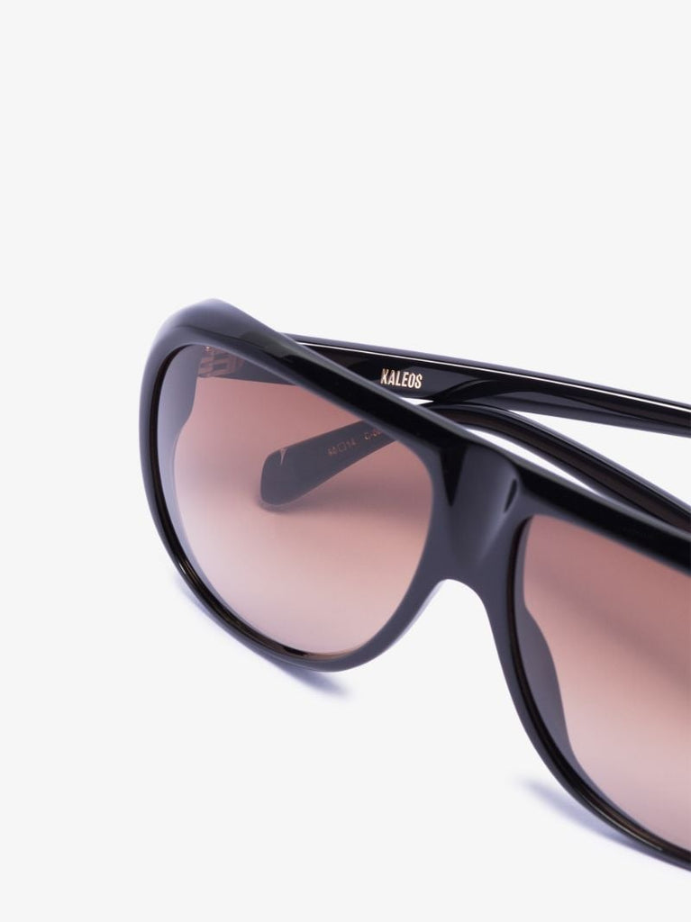 Black Bagur Aviator-style Sunglasses