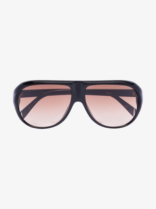 Black Bagur Aviator-style Sunglasses