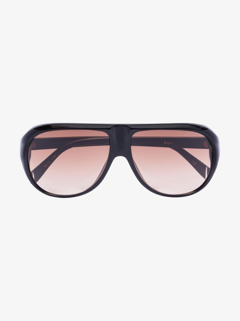 Black Bagur Aviator-style Sunglasses