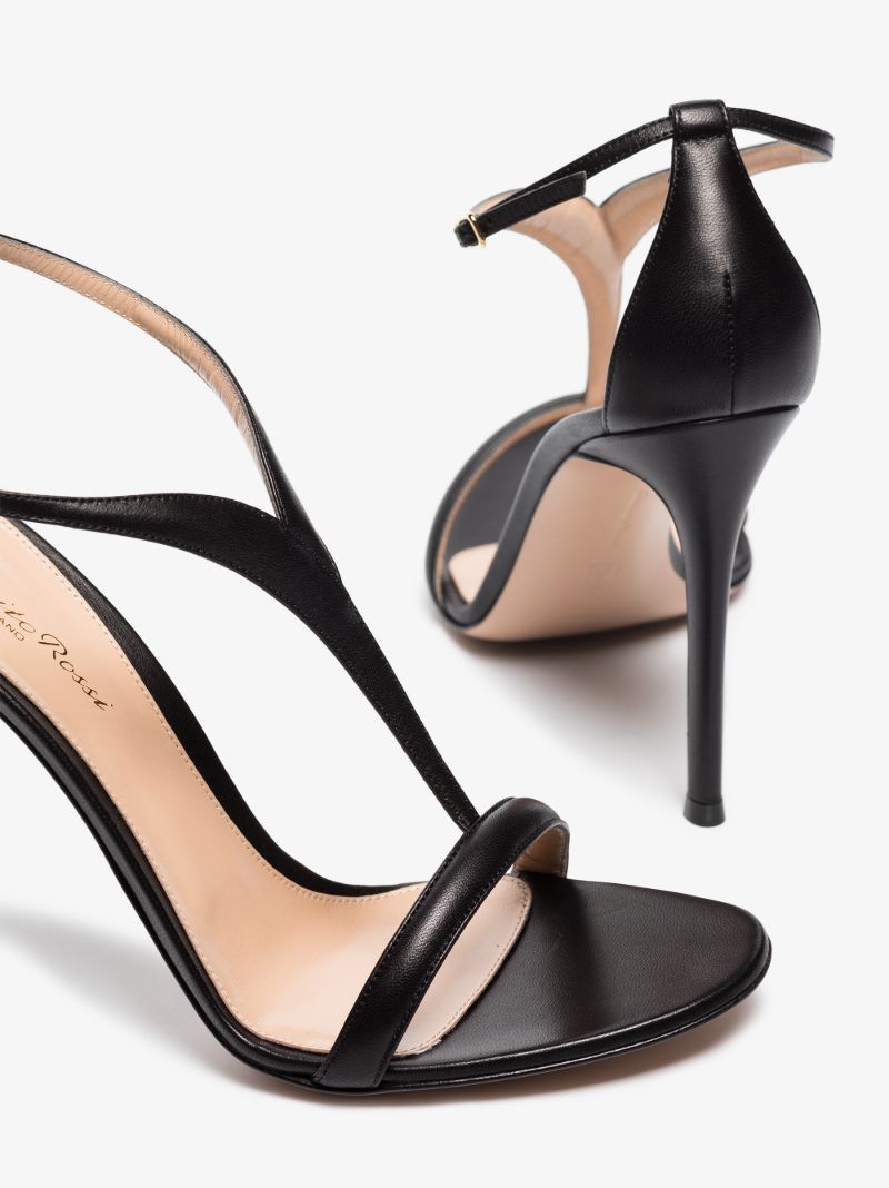 Black Eiko 105 Leather Sandals