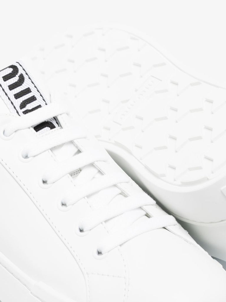 White Bumper Leather Sneakers