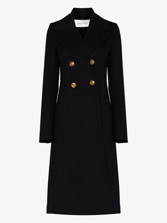 Compact Drap Double-breasted Coat