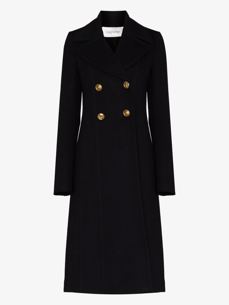 Compact Drap Double-breasted Coat