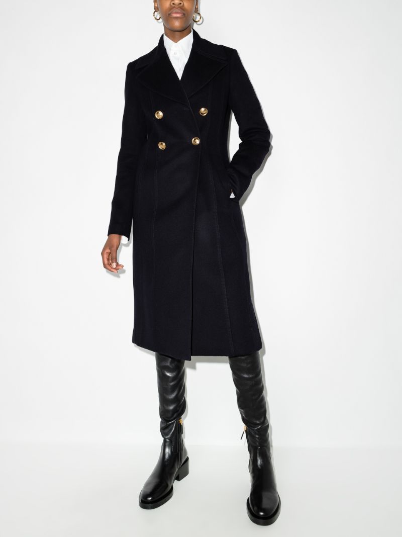 Compact Drap Double-breasted Coat