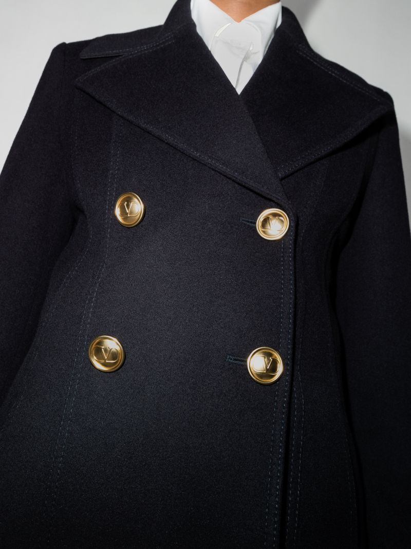 Compact Drap Double-breasted Coat