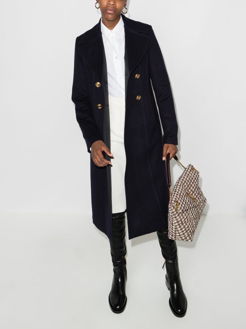 Compact Drap Double-breasted Coat