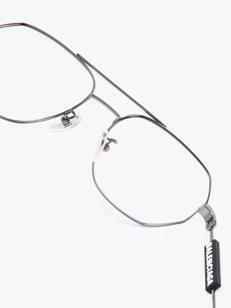 Grey Navigator Silver Tone Glasses