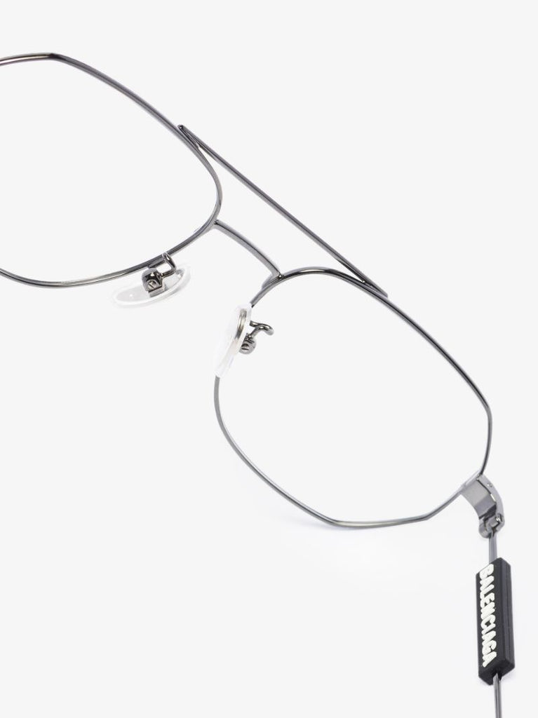 Grey Navigator Silver Tone Glasses