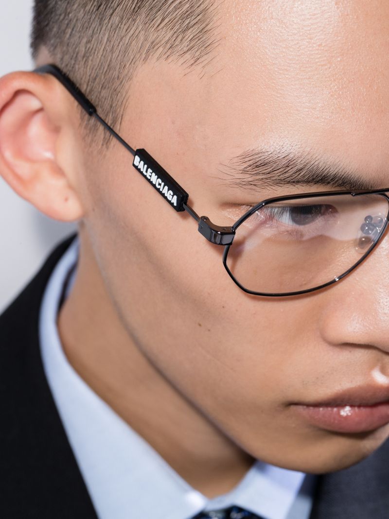 Grey Navigator Silver Tone Glasses