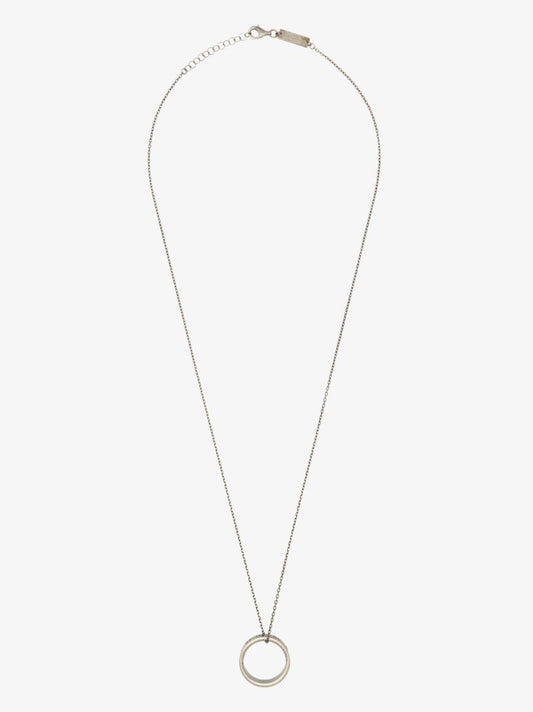 Sterling Silver Number Ring Necklace