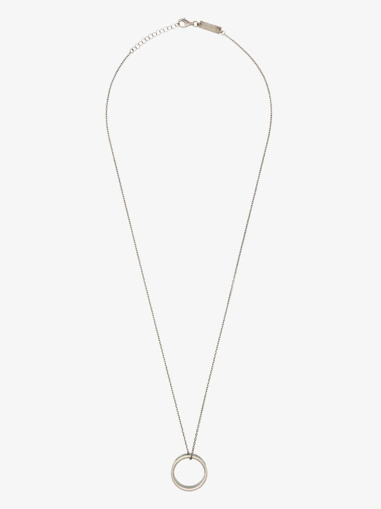 Sterling Silver Number Ring Necklace