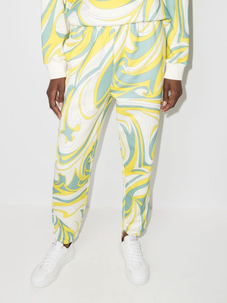 Vortici Print Cotton Sweatpants