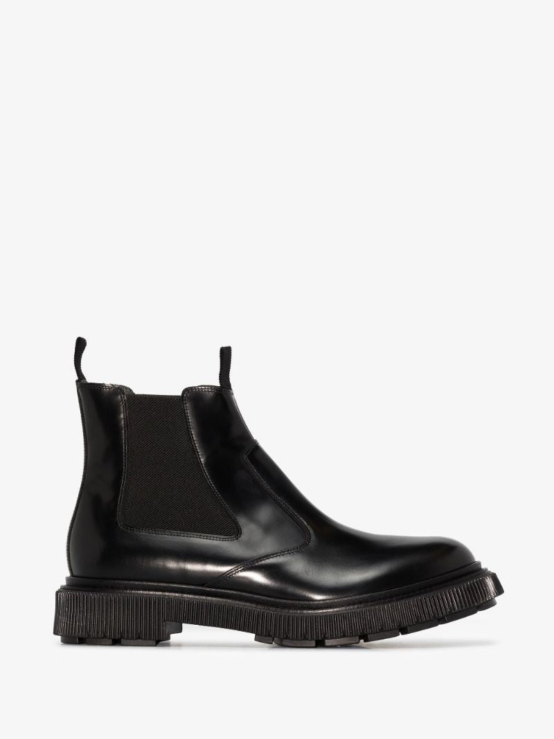Black Type 156 Leather Chelsea Boots