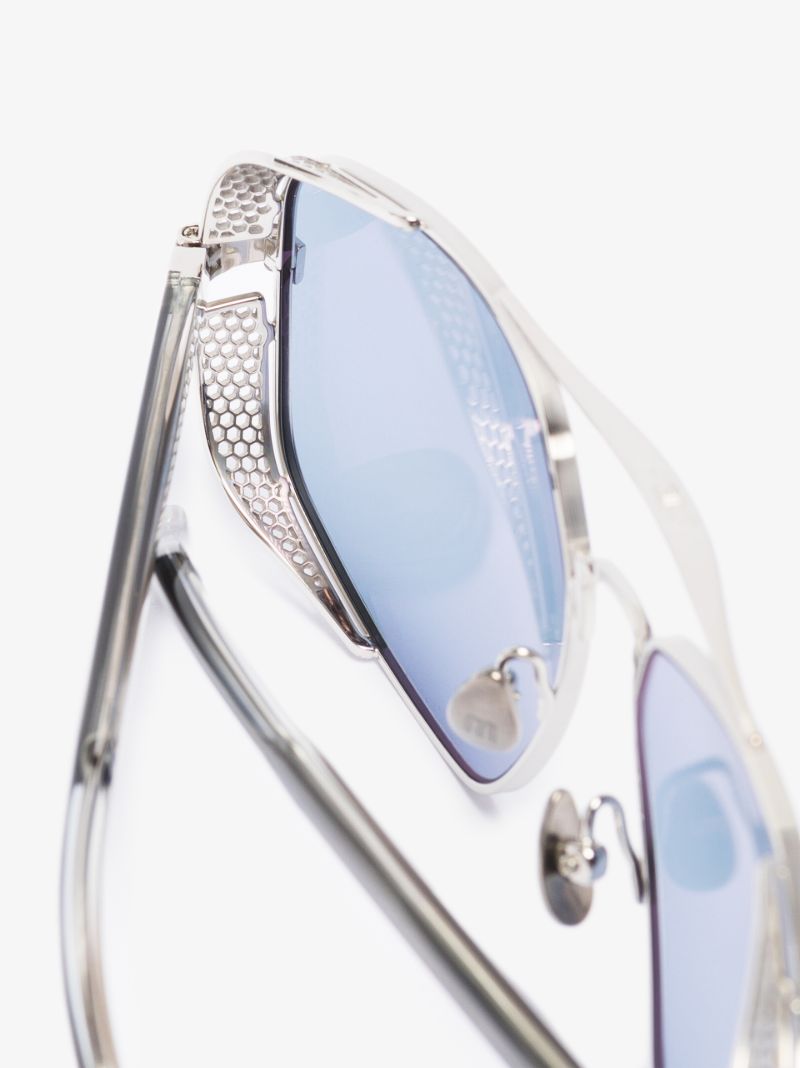 Silver Tone M3111 Aviator-style Sunglasses