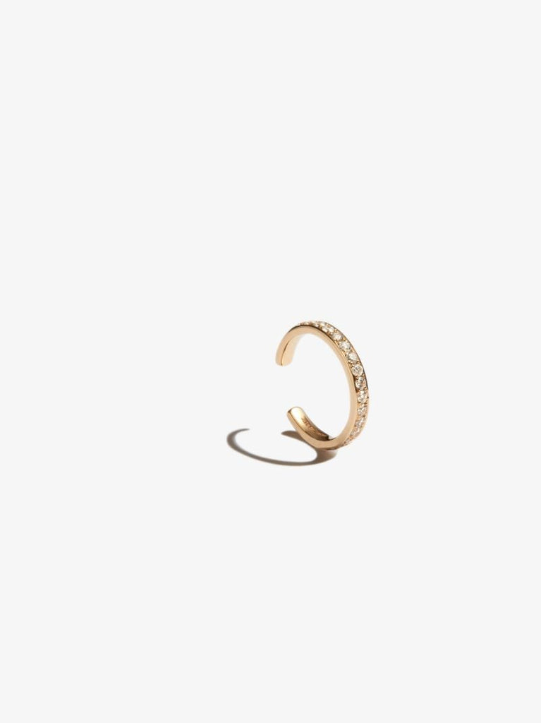 18k Yellow Gold Diamond Ear Cuff