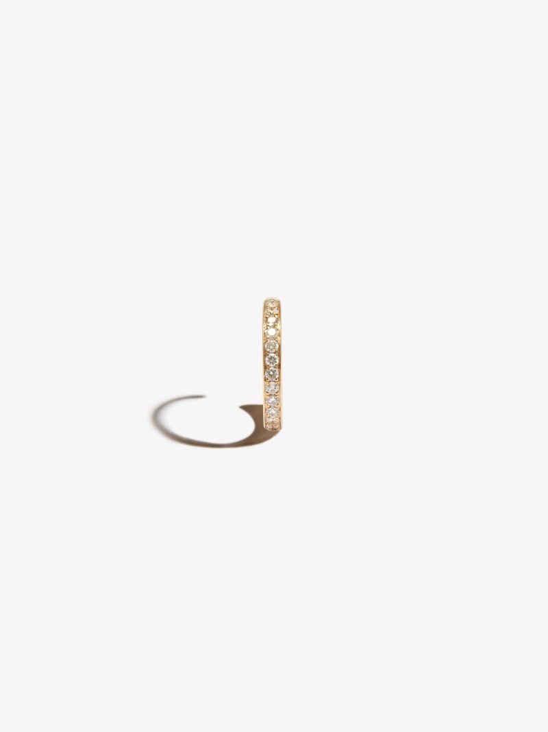18k Yellow Gold Diamond Ear Cuff