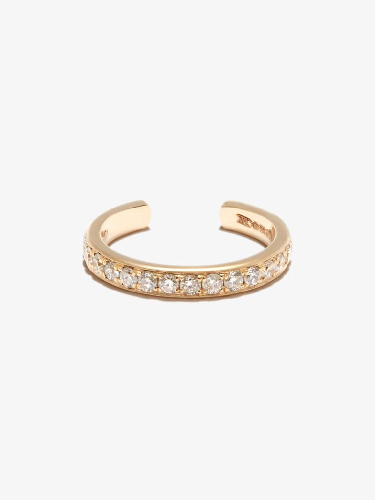18k Yellow Gold Diamond Ear Cuff